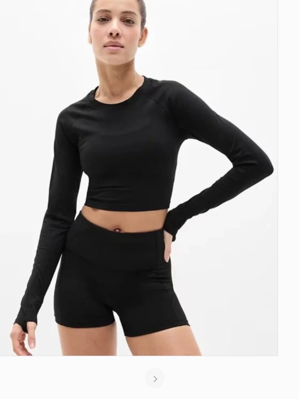 Athleta long sleeve crop top